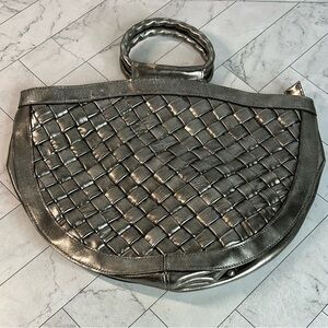 Patricia Nash Ossi Woven Crossbody Leather Satchel Purse